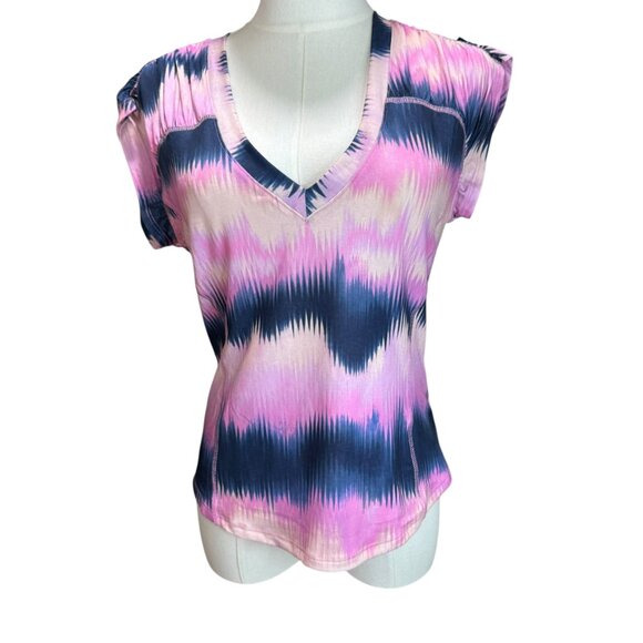 Free People Tie-Dye True North V-Neck Tee Shirt - Size Medium NWT - Picture 1 of 5